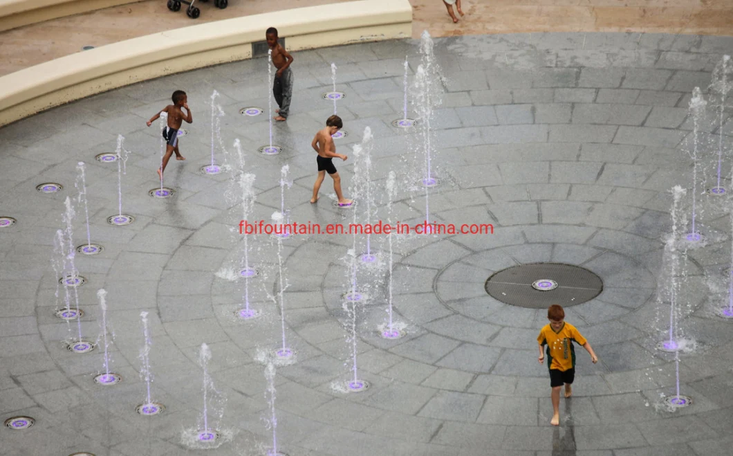 Interactive Outdoor 20m Round Kids Playing Floor Fountains