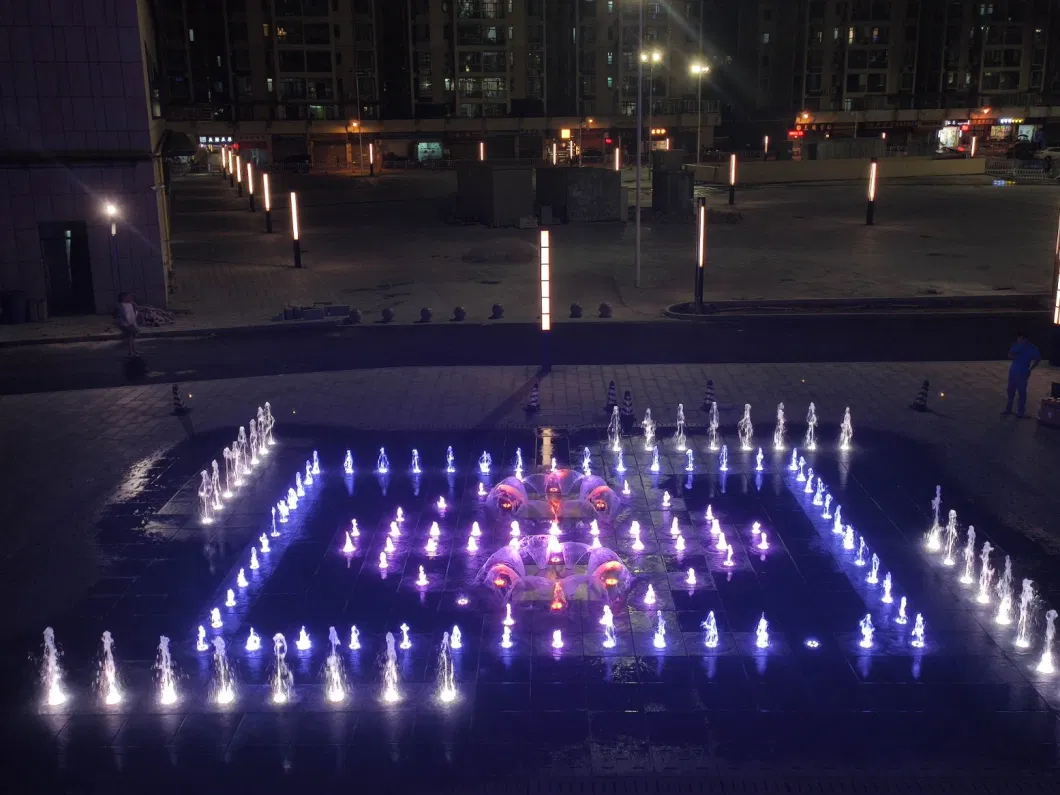 Interactive Water Fountain Manufacturer China Garden Musical Dancing Floor Dry Fountain