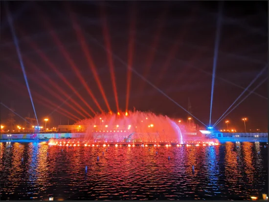 サウジ リヤド シーズン ブールバードの大規模な音楽ダンス噴水ショー (RGB ライト付き)