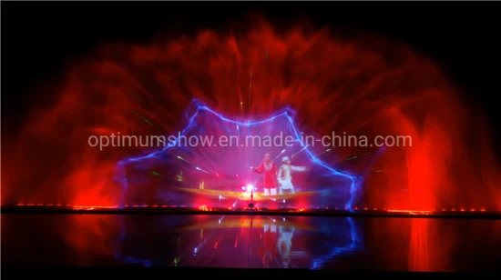 インド ダル湖 屋外ウォーター スクリーン プロジェクション装​​飾水機能 レーザーとライトを使用したフローティング噴水ダンス ショー